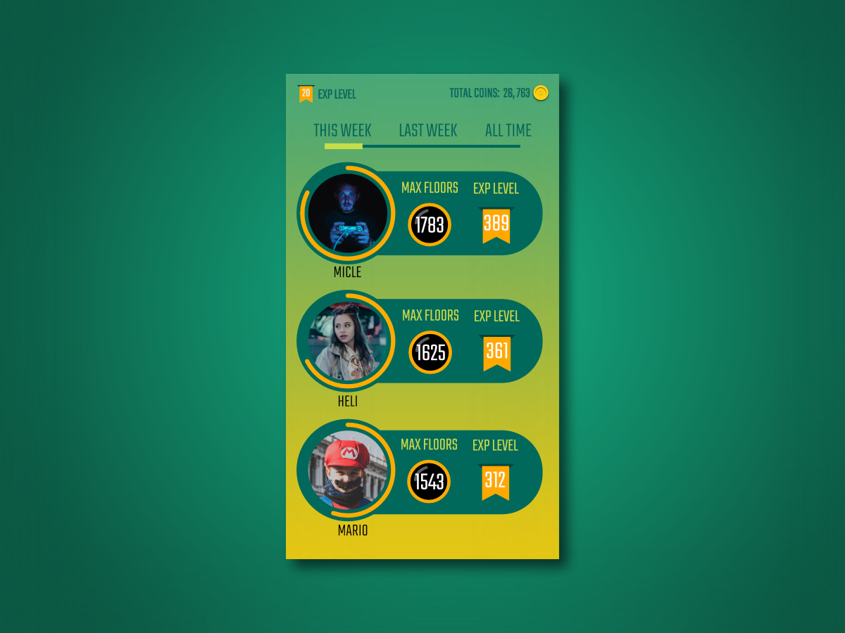 leaderboard-design-by-dixita-ganatra-on-dribbble