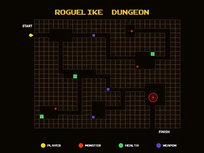 Roguelike Dungeon Game Map affinitydesigner dailyui dailyui029 dailyuichallange dungeon game art graphic design illustration madeinaffinity map map design uidesign