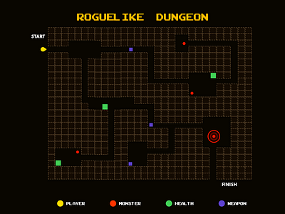 Roguelike Dungeon Game Map affinitydesigner dailyui dailyui029 dailyuichallange dungeon game art graphic design illustration madeinaffinity map map design uidesign