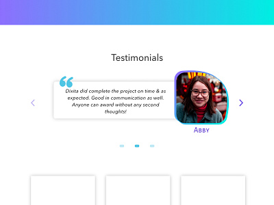 Testimonial Design affinitydesigner daily 100 challenge dailyui dailyui039 dailyuichallange madeinaffinity testimonial testimonials ui uidesign uidesigner web design website design