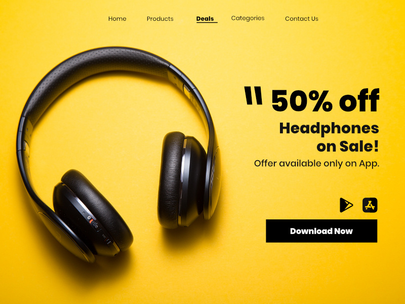 Download App interface design store website webdesign web ui design uidesign uiux ui design download app download dailyuichallenge dailyui074 dailyui