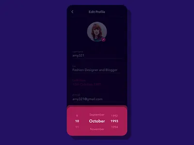 Date Picker Design app app design component dailyui dailyui080 dailyuichallenge dark dark theme date picker datepicker designer dribbbler dribbblers shot social social app ui ui ux ui design uidesign