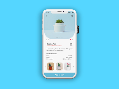 Currently in stock app app design cactus dailyui dailyui096 dailyuichallenge design dribbble dribbbler dribbblers invisionstudio plant shopping app shot ui ui ux ui design uidaily uidesign uiux