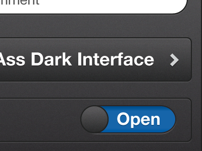 Standard Ass Dark Interface dark iphone sprout social ui uiswitch
