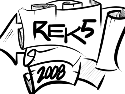 Rek5 Doodles brush graff paper scroll tag
