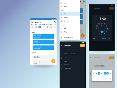 Reminder app design