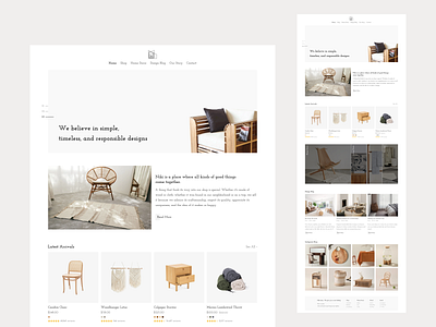 Niki Home Page ecommerce home page landing page landingpage shop shopify shopping store template ui design uidesign ux ux design uxdesign