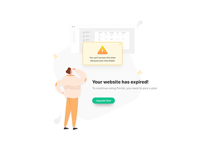 Expired Page character character design dashboard design e commerce ecommerce error expired graphic design illustration interactive photoshop store subscription ui ui design uidesign vector vectorart visual design