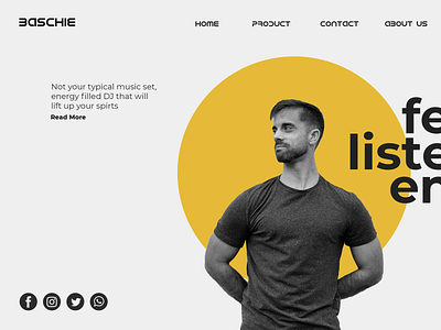 BASCHIE Landing page branding design ui web