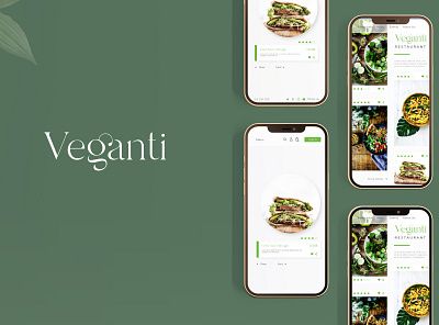 Veganti | App and Web design branding design graphic design logo ui ux web