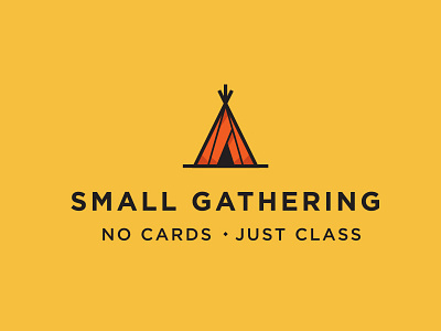 A Small Gathering gathering logo native american small tipi