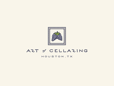 Art of Cellaring - Houston Tx art cellaring crown etch grapes houston texas vine wine woodcut