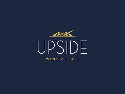Upside Full Logo brand dallas elevator identity indicator level logo logotype rooftop uptown west village