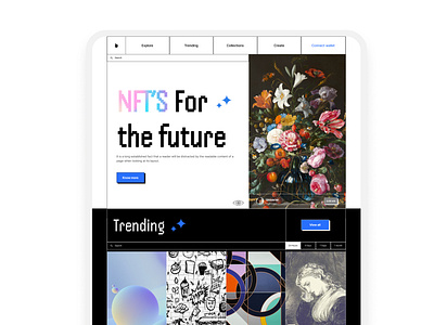 NFT Marketplace Landing page