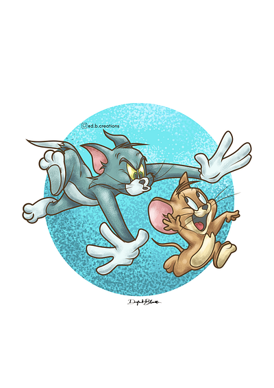 Tom and Jerry branding cartoon cartoon character cartoon illustration cartooning cartoons design digital 2d digitalart digitalartist drawing flat illustraion illustraor logo ux vector vector art vector artwork web