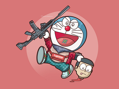 Doraemon branding design digitalart digitalartist illustraion illustration logo vector art vector artwork vector artworks