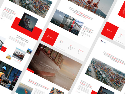 Container Shipping Website desiginspiration homepage inteface landing page shipping ui uiux design web webdesign webinterface website