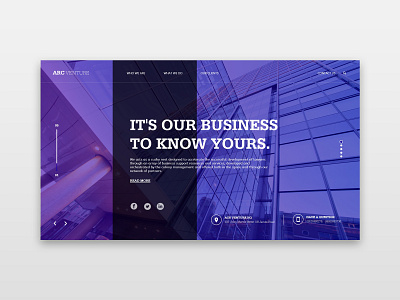 Business landing page