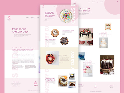 Cake Shop Landing Page cake clean desiginspiration homepage landing page minimal ui uiux design web webdesign webinterface