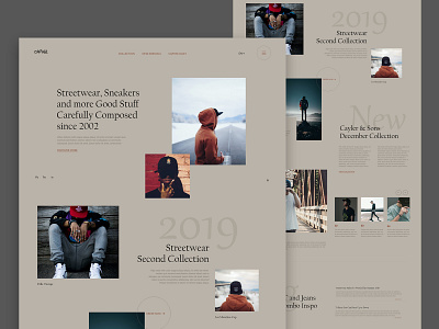 Street Fashion - landing page concept