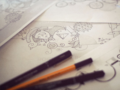 New Website (making of) blog carol rivelo drawing illustration paper pencil pig portfolio sketch wip