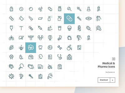 Medical & Pharma Free Icon Set