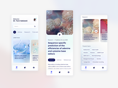 Science Journal app - concept design