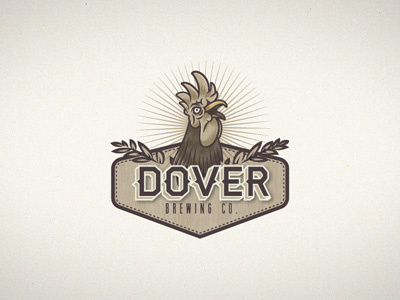 Dover Brewing Co. beer brand branding brewery brewing brewingco cock logos rooster