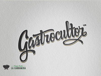 GastroCultor calligraphy font graphic design handmade lettering logo logotype script type