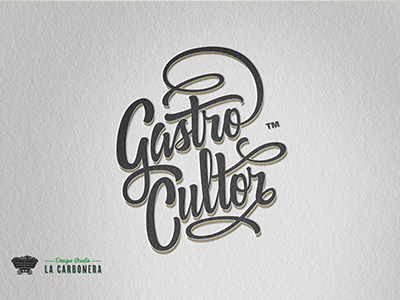 GastroCultor 2 calligraphy font graphic design handmade lettering logo logotype script type