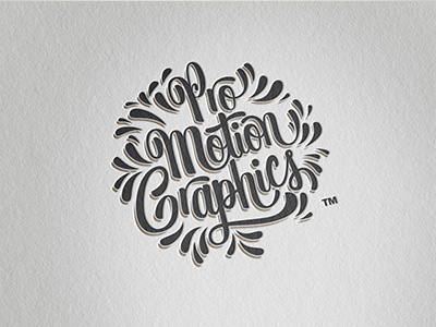 Pro Motion Graphics calligraphy font graphic design handmade lettering logo logotype script type