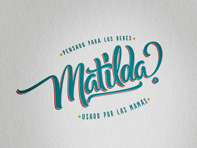 Matilda branding calligraphy lettering letters logotype penbrush type