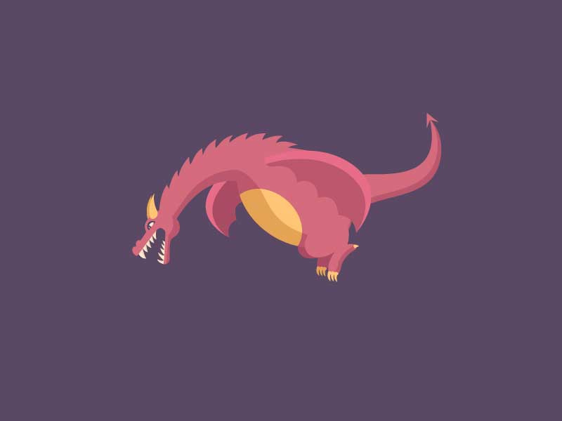 Dragon fire gameofthrones cartoon illustration animation got character knight dragon