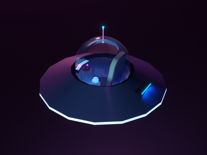Spacecraft timetravel space purple octane c4d nave ovni 3d ufo spacecraft spaceship