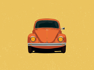 Volkswagen Beetle app art design icon illustration illustration art illustrator minimal vector web