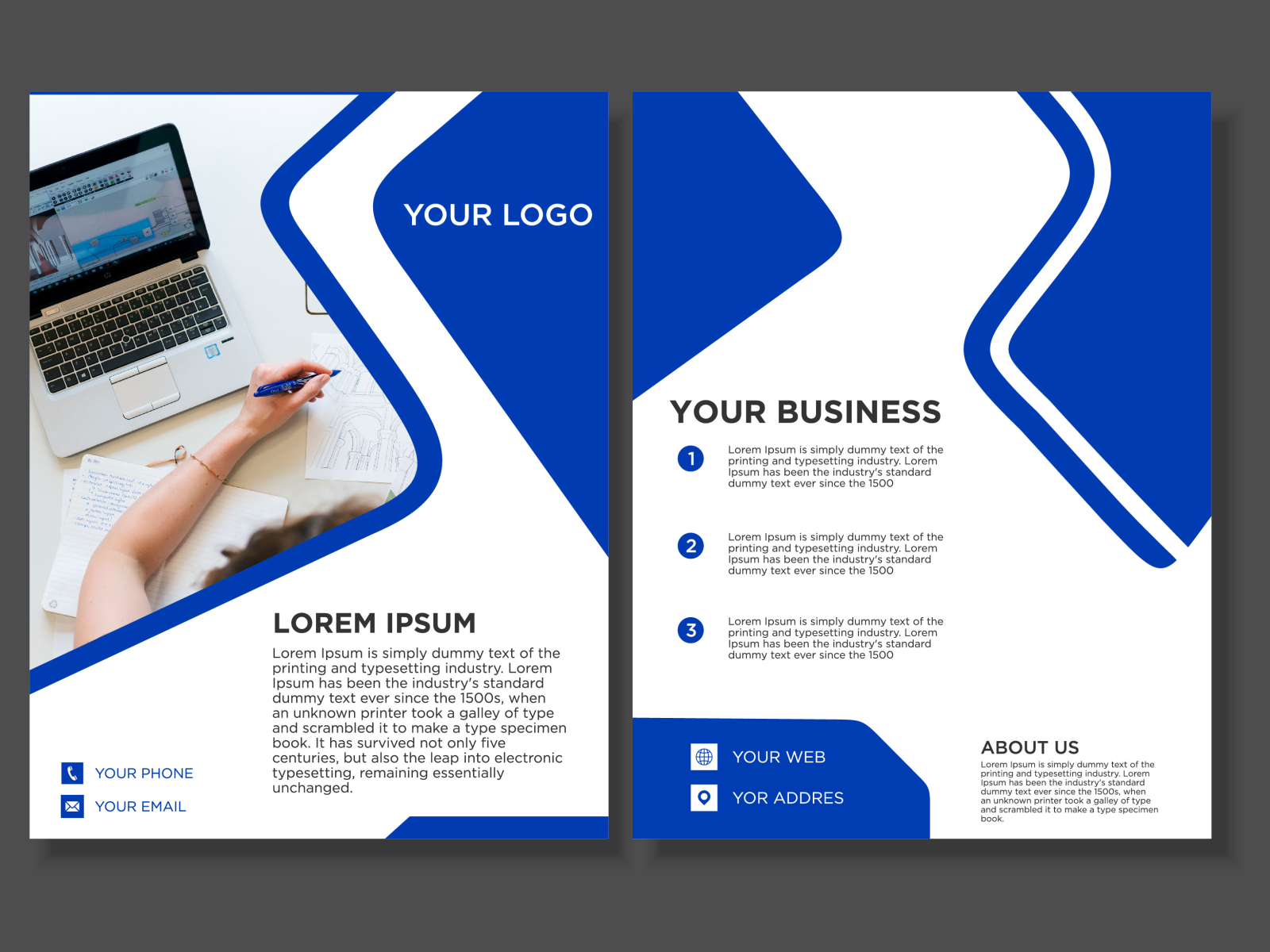 flyer design Converted by ahmad fadlan on Dribbble