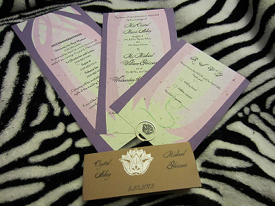 Crystal and Mike's Wedding Invites