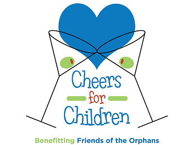 Cheers for Children Logo branding charity design event fundraiser identity logo nonprofit