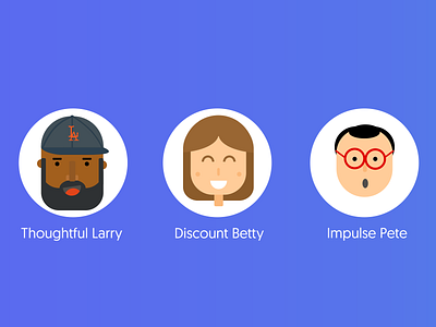 Random cartoon personas design illustration ui ux web