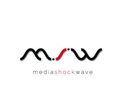 Media shok Wave Logo Design design logo