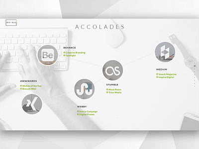 Accolades Concept Design for Being Website Theme about concept creative html minimal theme ui ux web website white