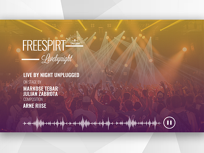 Music Festival Website Landing Page Concept Design