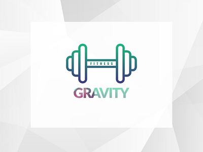 Logo Creative for Gravity Fitness agency art branding concept design fitness logo professional welness white