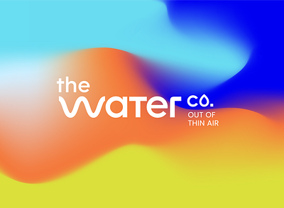 the water co. logo brand brand design brand identity branding design logo logo design minimal type typography vector