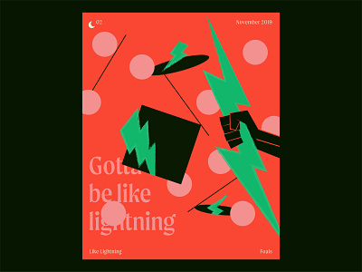 Music Posters - Like Lightning design illustration poster poster a day poster design type typography vector