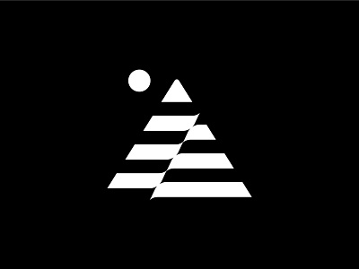Mountain Mark branding design flat icon illustration logo minimal vector