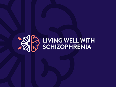 Living Well With Schizophrenia brand brand identity branding logo logo design minimal