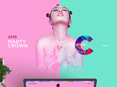 marty crown color creative music personal portfolio sound ui ux web site