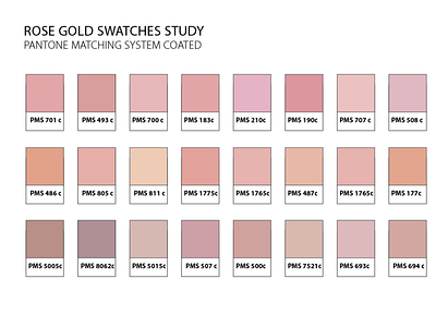 rose gold color swatch
