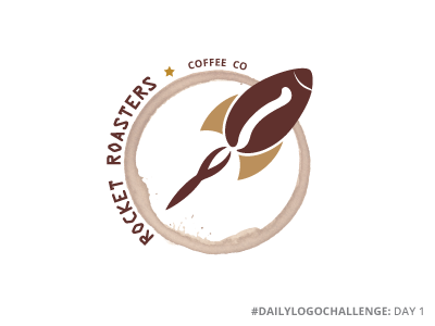 Rocket Roasters | Coffee Co coffee coffee bean dailylogo dailylogochallenge design logo logo design logos